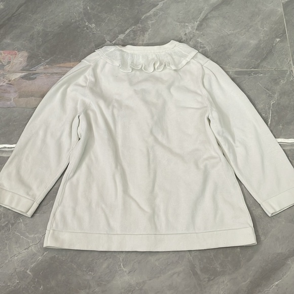 Women's Coldwater Creek Ruffled Button Up Cardigan Sweater Medium - Picture 11 of 16